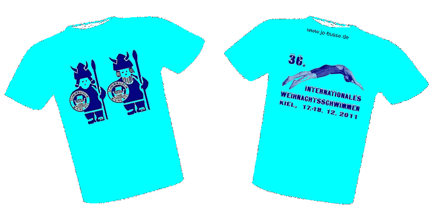 Weihnachtsschwimmen-T-shirt